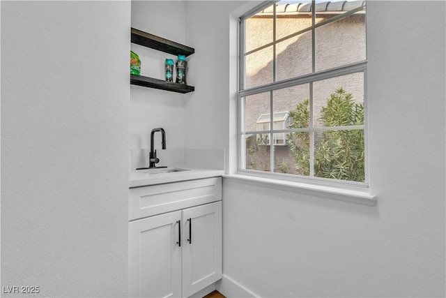 bar with a sink