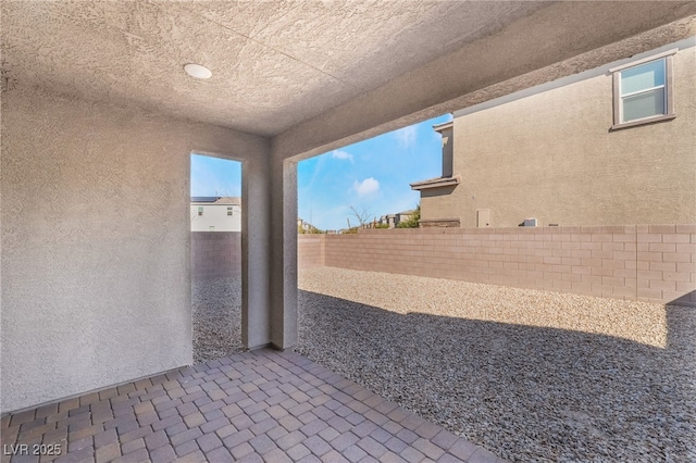 view of patio / terrace with a fenced backyard