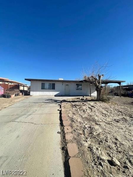 view of ranch-style home