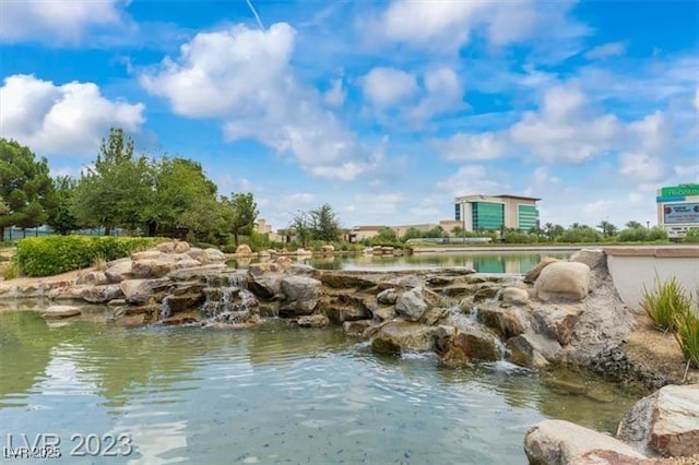 view of water feature