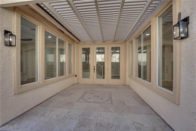 view of patio / terrace featuring a pergola