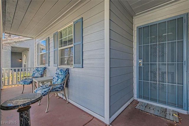 exterior space featuring a porch