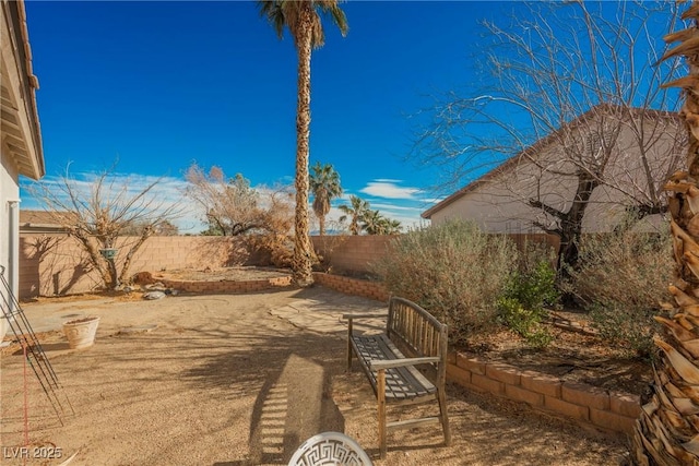 view of patio featuring a fenced backyard