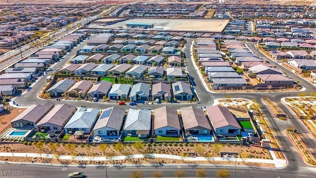 drone / aerial view featuring a residential view