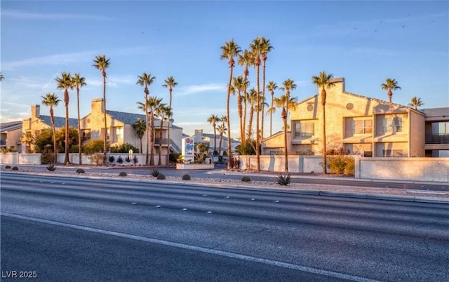 6250 W Flamingo Rd Unit 103, Las Vegas, NV 89103 - view of asphalt road with sidewalks and a residential view
