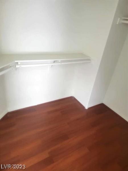 spacious closet featuring wood finished floors