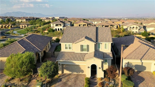 aerial view featuring a residential view