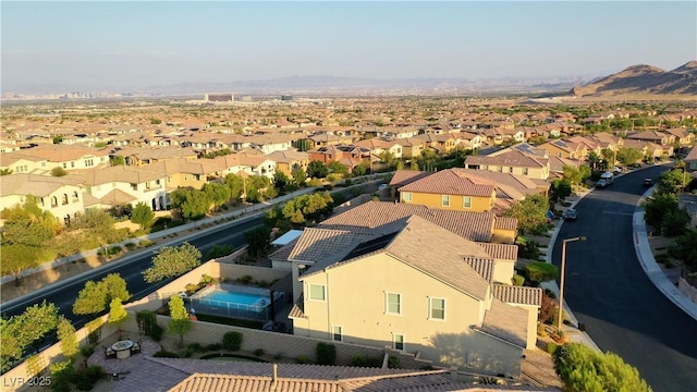 aerial view featuring a residential view