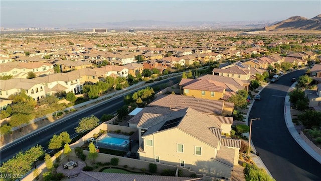 aerial view featuring a residential view