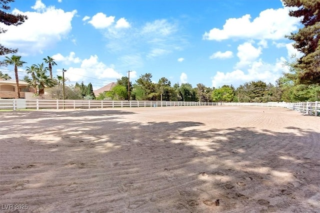 view of yard with an enclosed area