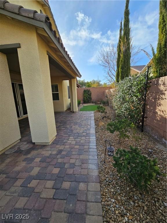 view of patio / terrace featuring a fenced backyard