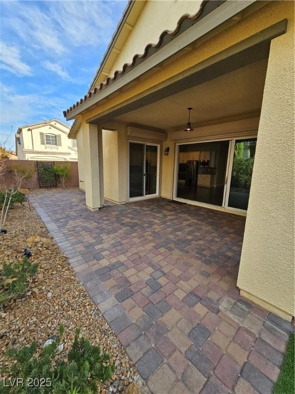 view of patio / terrace with fence