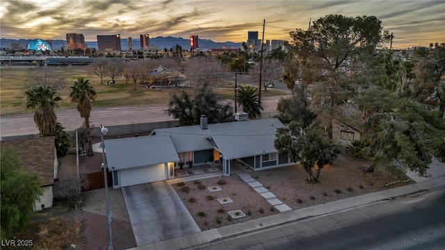 birds eye view of property