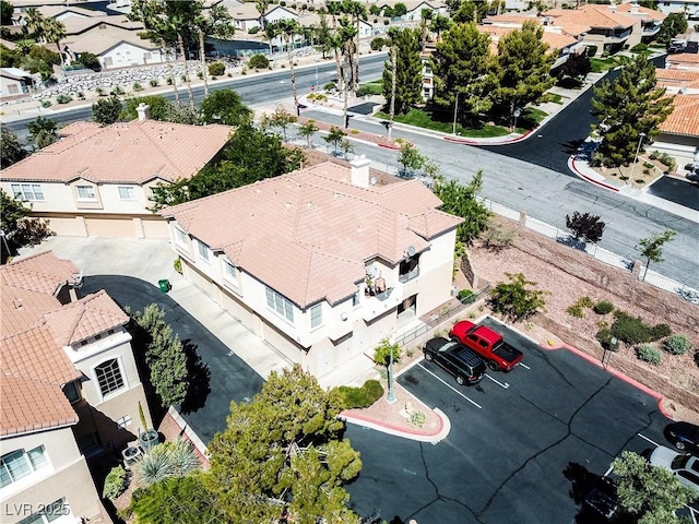 bird's eye view with a residential view