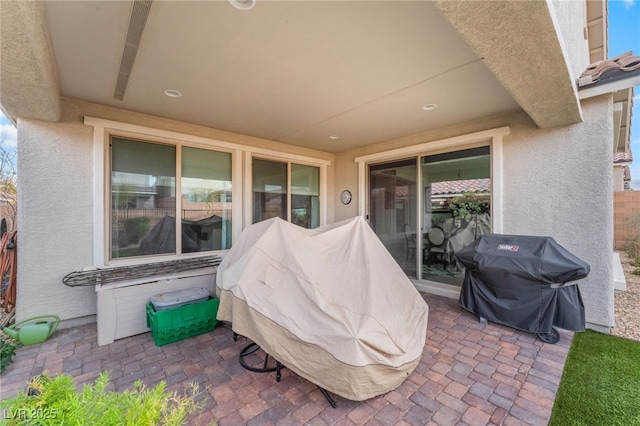 view of patio / terrace featuring grilling area