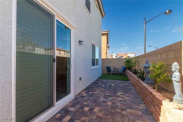 view of patio / terrace featuring a fenced backyard