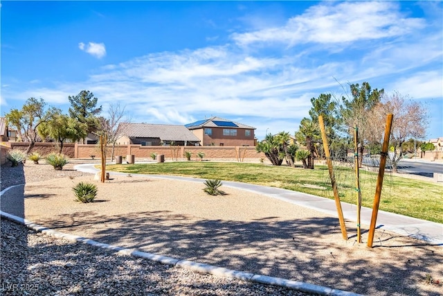 exterior space with fence