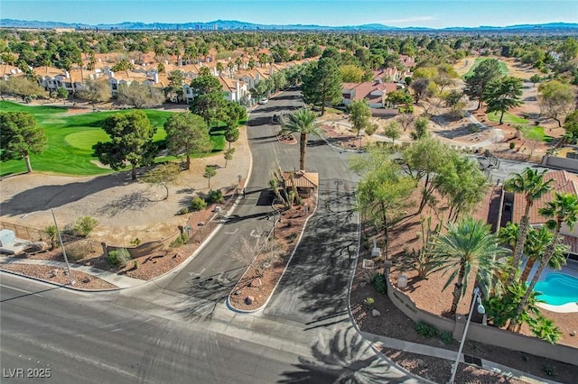 bird's eye view featuring a residential view