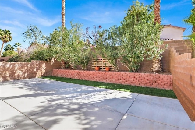 view of patio / terrace with a fenced backyard