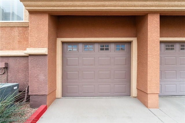 garage featuring cooling unit