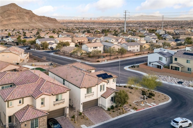 drone / aerial view featuring a residential view