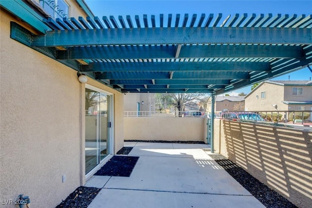 view of patio / terrace with fence