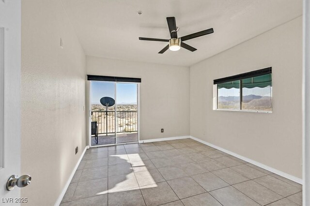 3550 Bay Sands Dr Unit 2087, Laughlin, NV 89029 - empty room with ceiling fan, tile patterned floors, and baseboards