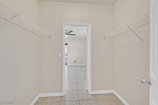 3550 Bay Sands Dr Unit 2087, Laughlin, NV 89029 - walk in closet with light tile patterned flooring and ceiling fan