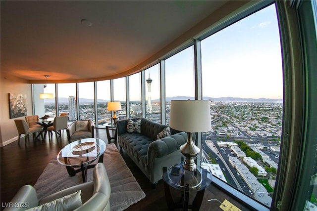 view of sunroom