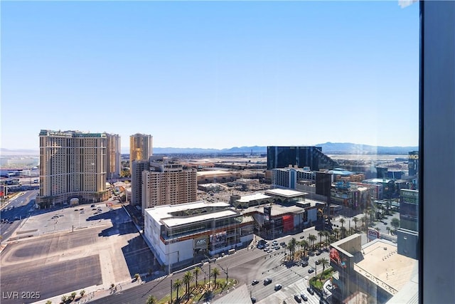 view of city with a mountain view