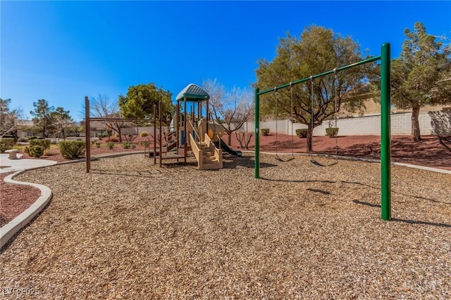 view of community jungle gym