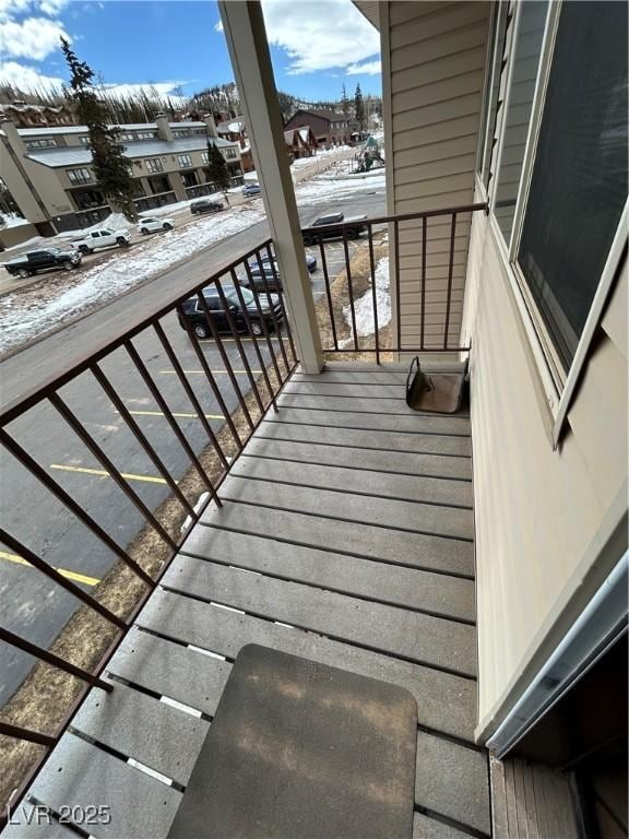 balcony featuring a residential view