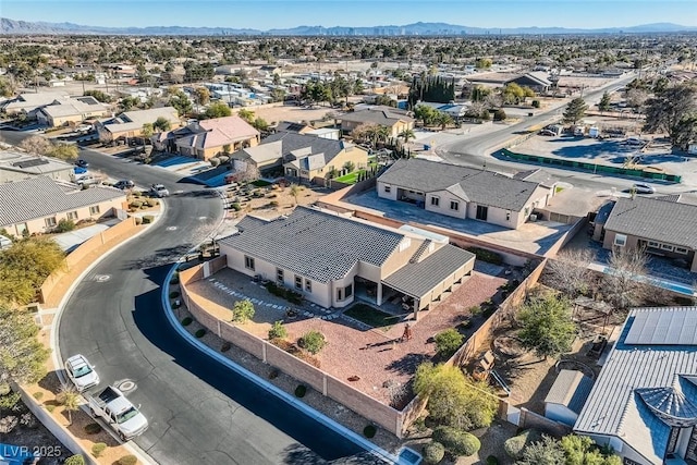 aerial view featuring a residential view