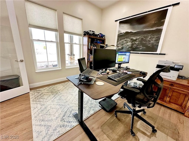5208 Blue Desert Trl, Caliente, NV 89008 - home office with wood finished floors and baseboards