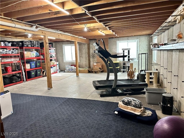 view of exercise room