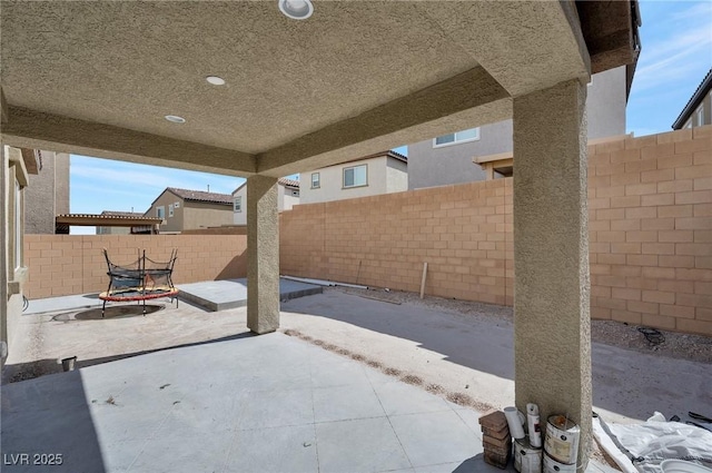 view of patio / terrace with a fenced backyard