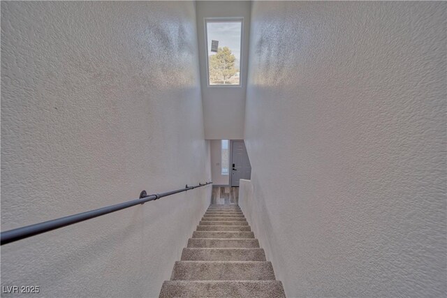 384 E Erin St Unit 3, Pahrump, NV 89048 - stairway with a textured wall