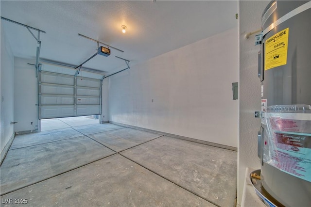 garage featuring baseboards and a garage door opener