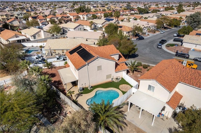 drone / aerial view featuring a residential view