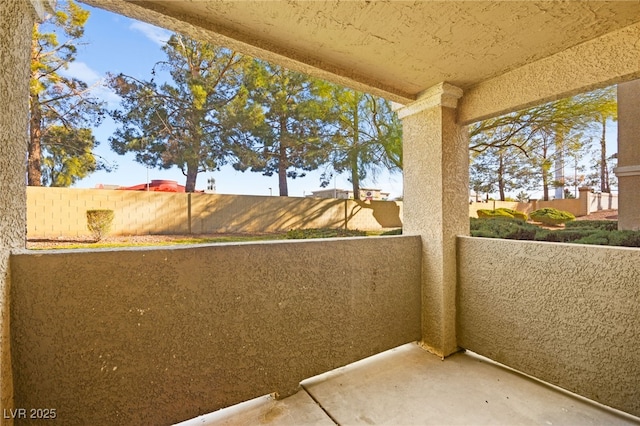 view of balcony