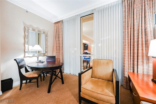 145 E Harmon Ave Unit 2503, Las Vegas, NV 89109 - sitting room with baseboards and crown molding