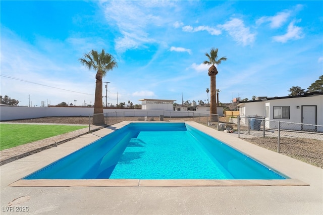 view of pool with a fenced in pool and a fenced backyard