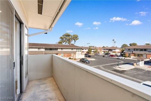 balcony with a residential view