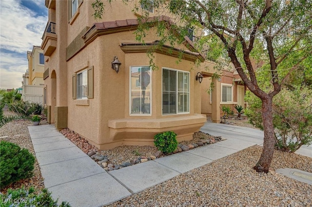 view of property exterior featuring stucco siding