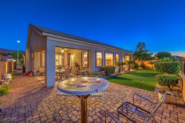 view of patio with fence