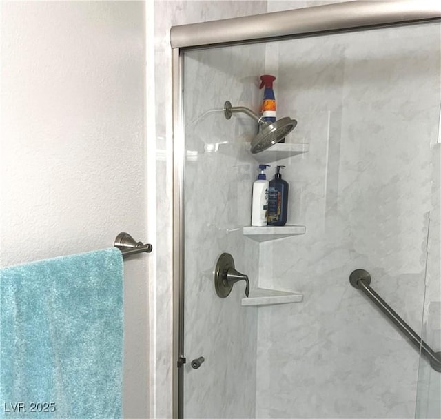 details with a shower stall