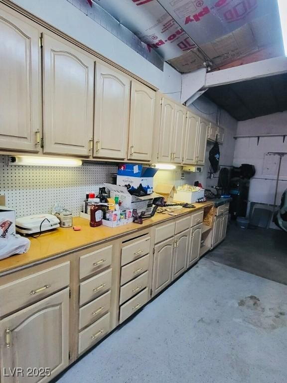 kitchen featuring light countertops