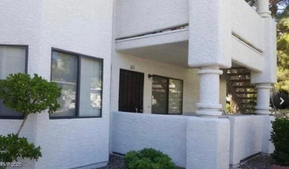 view of home's exterior featuring stucco siding