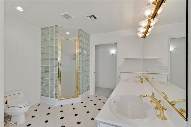 full bathroom featuring a sink and visible vents