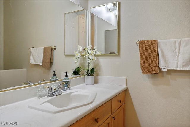 bathroom with vanity